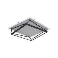 Люстра Line.F S20-500*500 BK+WT Square LED 1x73W 3000K/4500K/6000K IP20 чорна
