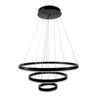 Подвесной светильник, люстра Line.F G68-600+400+200 BK LED 3x107W 3000K/4500K/6000K IP20 черный
