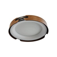 Світильник стельовий Line.F 1907C-580 BK+Wood LED 1x74W 3000K/4500K/6000K IP20 коричневий