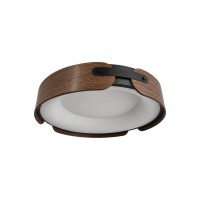 Світильник стельовий Line.F 1907C-480 BK+Wood LED 1x74W 3000K/4500K/6000K IP20 коричневий