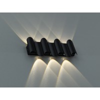 Настенный LED светильник черный 7 Вт 7 лучей