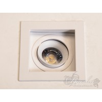 Встраиваемый LED светильник поворотный белый 10Вт 4100К IP20