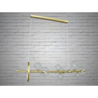 Люстра підвісна Loft золото 10 плафонів LED