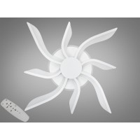Люстра потолочная Diasha 2480-4+4 белая пульт CCT