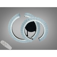 Потолочная LED люстра шампань 80W с пультом