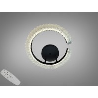 Стельова LED люстра чорна 50W пульт