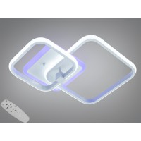 Люстра стельова LED біла 48Вт 2 модулі пульт