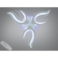 Стельова LED люстра біла 52Вт пульт димер 3модулі