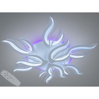 Стельова LED люстра з пультом 145 Вт біла 25 м²