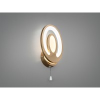Настінне LED бра золото 17W 3 режими шнурок