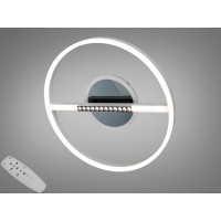 Люстра стельова LED Diasha біло чорна 48W пульт