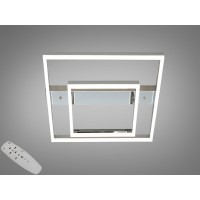 Люстра стельова LED Diasha хром 72W пульт квадрати