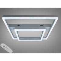 Люстра стельова LED біла 72Вт пульт 2 квадрати