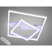 Стельова LED люстра Diasha біла 85W пульт димер