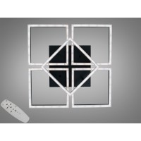 Потолочная LED люстра 110W черная 5 модулей