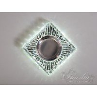 Точечный светильник Diasha 3041WH белый со встроенной LED-подсветкой