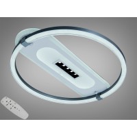Стельова люстра LED Diasha сіра 88 Вт пульт CCT 15 м2