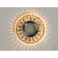 Точковий світильник з LED підсвічуванням прозоре скло 3Вт