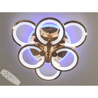 Светодиодная люстра 8022 золото 90W с пультом