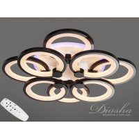 Люстра Серія 8022 чорна LED 150W з пультом