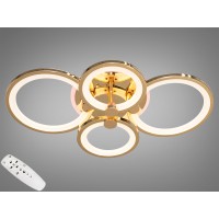 Люстра LED с пультом золото 70W 3 цвета 8022