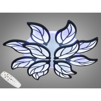 LED люстра потолочная 180Вт пульт 3 цвета черная