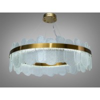 Подвесная хрустальная люстра LED золото 165Вт 9075Лм