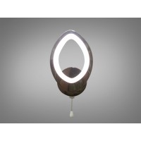 LED бра для чтения 15W черный хром с диммером