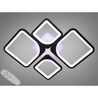 Люстра LED Diasha 8060 черная 72Вт диммер подсветка