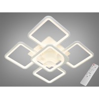 Люстра стельова LED 8060 біла пульт димер 115 Вт