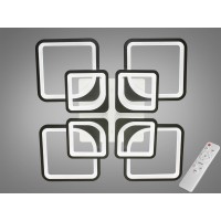 Люстра LED Diasha 8060 чёрная пульт диммер 135Вт