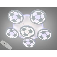 Потолочная LED люстра Футбольный мяч белая 105W