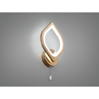 Настенное LED бра золото 17W три режима со шнурком