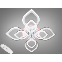 LED люстра з пультом, диммером та підсвічуванням, 150 W, хром