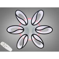 Люстра стельова LED Diasha чорна димер 105W