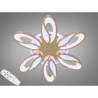 LED люстра потолочная золото 105W димер пульт