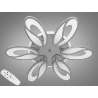 Стельова LED люстра хром 105W пульт димер