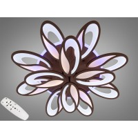 Стельова LED люстра коричнева 190Вт димер пульт
