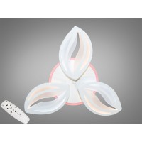 Потолочная LED люстра белая 70W 3 лепестки диммер