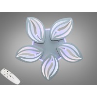 Потолочная LED-люстра с димером 75W серая 5 модулей