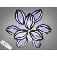Стельова LED люстра 165W чорна димер 9 модулів