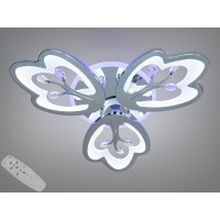 Стельова LED люстра Diasha хром 60Вт пульт димер