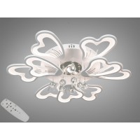 Потолочная LED люстра белая 6+3 лепестков пульт 135Вт