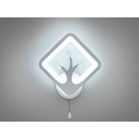 Настенный LED бра белый 15 Вт с цепочкой