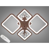 Люстра стельова LED Diasha 83W димер коричнева