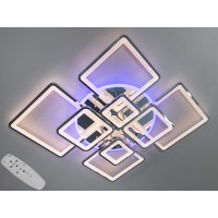 Потолочная LED люстра Серия 8060 хром 225 Вт пульт диммер подсветка регулировка цвета