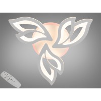 Стельова LED люстра біла 55W пульт димер 3 модулі