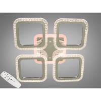 Люстра потолочная LED Diasha хром 55W диммер пульт
