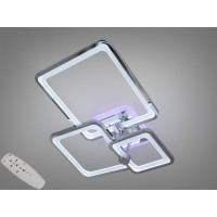 Потолочная светодиодная люстра Серия 8060 хром 70W пульт диммер подсветка