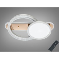 Потолочная LED люстра золото 73 W с пультом 3 режимы